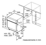 Bosch SMI4HTS31E Ημιεντοιχιζόμενο Πλυντήριο Πιάτων