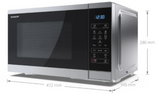 Sharp YC-MS252AE-S Φούρνος Μικροκυμάτων