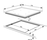 Amica PBP4VI515FTB4 Επαγωγική Εστία
