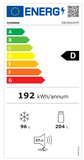 Hisense RB390N4RYD Ψυγειοκαταψύκτης 194x60 cm - www.constantinouelectronics.com