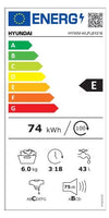 Hyundai HYWM-WLFL61016 Πλυντήριο Ρούχων 6 kg