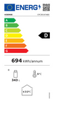 Hisense  CPC381N7ABD Μονόπορτο Ψυγείο  Βιτρίνα 343L, 200 x 60 cm - www.constantinouelectronics.com