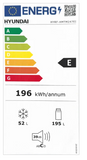 Hyundai HMTM247EW Δίπορτο Ψυγείο 167 x 55 cm - www.constantinouelectronics.com