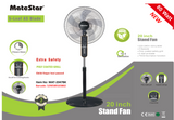 Matestar MAT-2047ΒΚ Ανεμιστήρας Δαπέδου 80W 20"