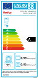 Amica ED37617W Εντοιχιζόμενος Φούρνος 77 L