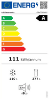 LG GBV7280AEV Ψυγειοκαταψύκτης 203 x 60 cm