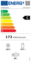 LG GBP62DSNCN1 Ψυγειοκαταψύκτης 203 x 60 cm