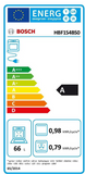 Bosch HBF154BS0 Εντοιχιζόμενος Φούρνος 66 L