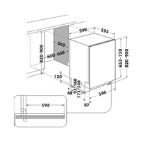 Whirlpool WIC3C33PFEUK Πλήρως Εντοιχιζόμενο Πλυντήριο Πιάτων