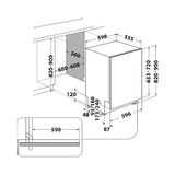 Whirlpool WIC3C33PFEUK Πλήρως Εντοιχιζόμενο Πλυντήριο Πιάτων