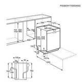 AEG Ελεύθερο Πλυντήριο Πιάτων FFB53630ZM, 13 σερβίτσια, A+++ - www.cchelectro.com