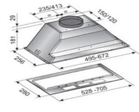 ELIT AIR Beetle 60 MTG IX Εντοιχιζόμενος Απορροφητήρας 400 m³/h - www.cchelectro.com