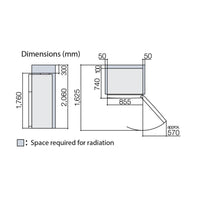 Hitachi R-V610PRU7BSL Δίπορτο Ψυγείο  176 x 85.5 cm, 501 l, A++ - www.cchelectro.com