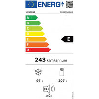 Hisense RB390N4BW2 Ψυγειοκαταψύκτης 300 L, 186 x 60 cm