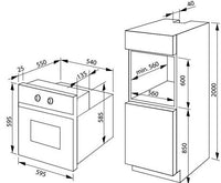 Amica 12263.3ETCPRDPS / ED57529X Εντοιχιζόμενος Φούρνος 77 L, Πυρολυτικός - www.cchelectro.com