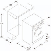 Candy CBWM814D-S  Εντοιχιζόμενο Πλυντήριο Ρούχων 8 kg, A+++ - www.cchelectro.com