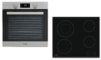 Hotpoint Ariston Set Εντοιχισμού  Φούρνος FA3 841 IX HA & Κεραμική  Εστία HR 632B - www.cchelectro.com