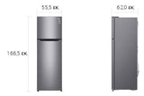 LG GTB362PZCZD Δίπορτο Ψυγείο   166 x 55 cm, 254 L, A++ - www.cchelectro.com
