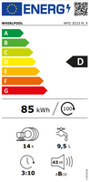 Whirlpool WFO 3O33 ΡL X Ελεύθερο Πλυντήριο Πιάτων