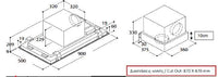 FIM 6294 09050 EXLM  Απορροφητήρας Οροφής 90 x 50cm, 800 m³/h - www.cchelectro.com