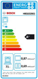 Bosch HBG632BS1 Εντοιχιζόμενος Φούρνος  71L, Δώρο Διπλός Τηλεσκοπικός Μηχανισμός - www.cchelectro.com