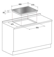 Hotpoint Ariston TQG 641 HA (BK) Εστία Υγραερίου - www.cchelectro.com
