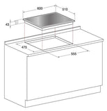 Hotpoint Ariston TQG 641 HA (BK) Εστία Υγραερίου - www.cchelectro.com
