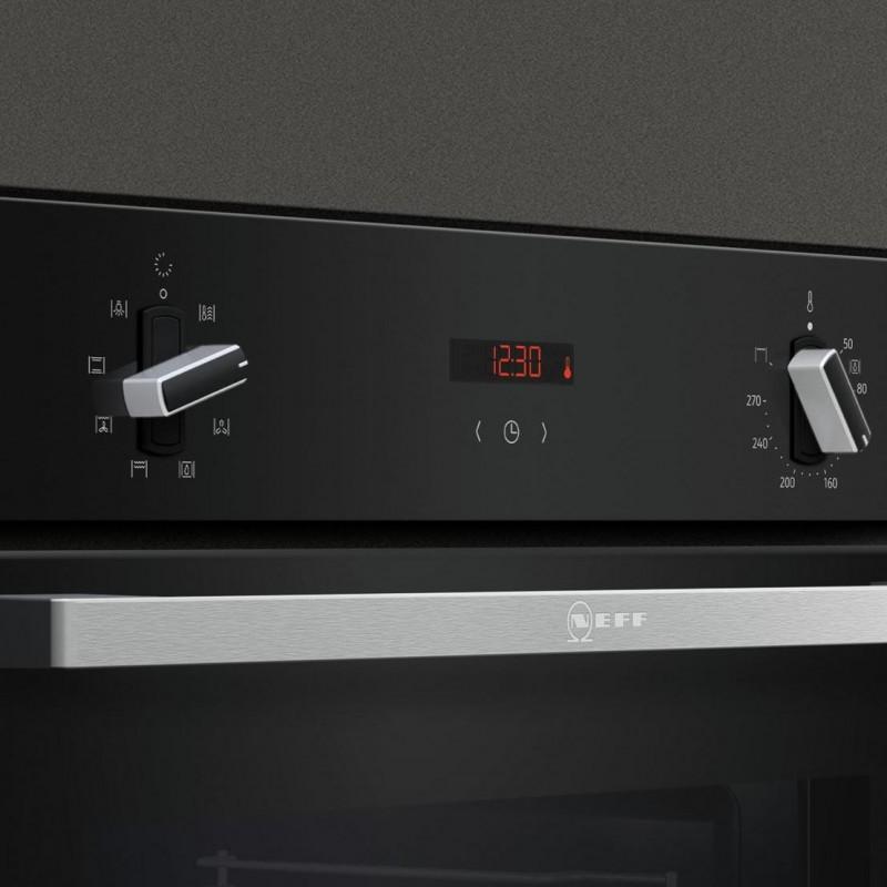 Neff B1ACC2AN0 Εντοιχιζόμενος Φούρνος 71 L, Δώρο τριπλός τηλεσκοπικός